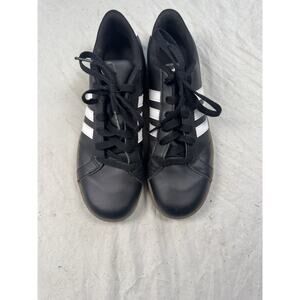 Adidas Neo Black White Stripe Sneakers Womens 5 Casual Comfort Shoes